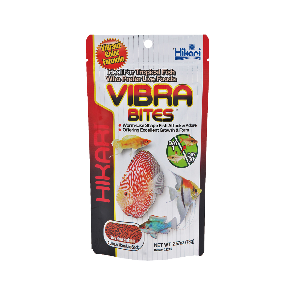 高夠力 VIBRA BITES 
熱帶魚蟲型飼料 73g
